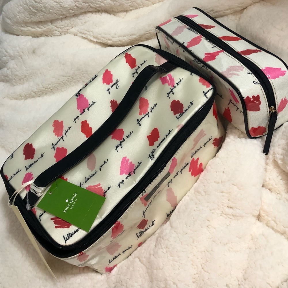 NWT Kate Spade Large Colins Makeup Bag